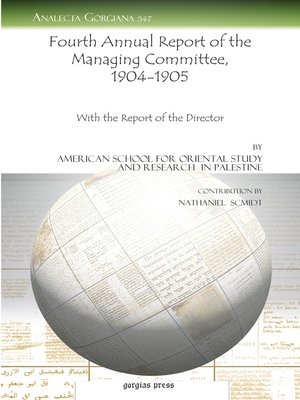 cover image of Fourth Annual Report of the Managing Committee, 1904-1905